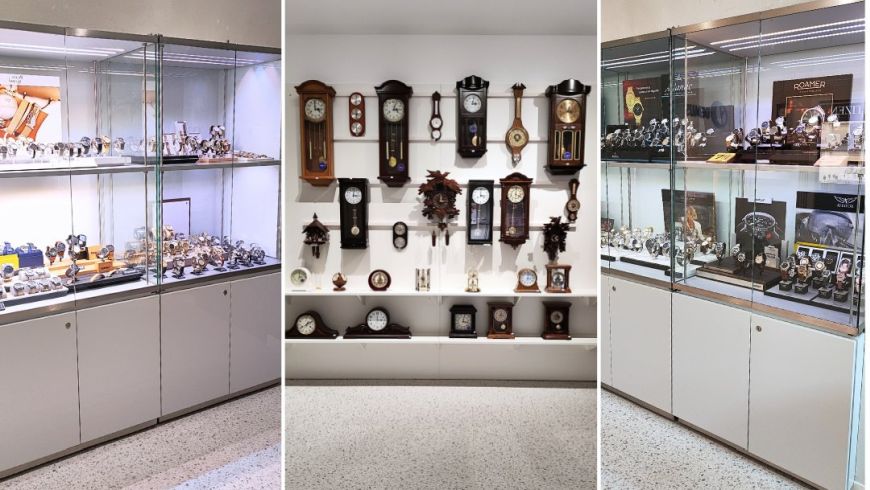 Sklep z zegarkami Demus Matejki 10 Rzeszów wystawa