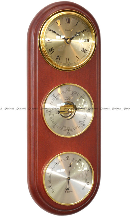Barometr Termometr Zegar TFA Owal3DZegar-N-05-CH7 - 14x38 cm