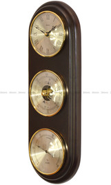 Barometr Higrometr Zegar TFA Owal3DZegar-BH-010-WA - 14X38 cm