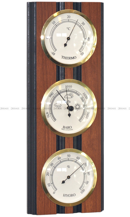 Stacja Pogody Barometr Higrometr Termometr 2039.75-WA-Czarny - 12x34 cm