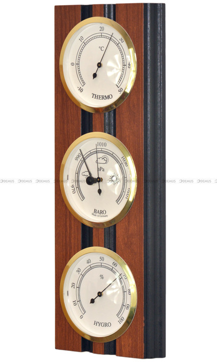 Stacja Pogody Barometr Higrometr Termometr 2039.75-WA-Czarny - 12x34 cm